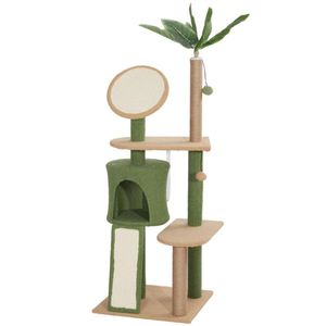 Albero Tiragraffi in Legno per il Divertimento di Tuo Amico Felino nel Gioco e nella Salita! - Product Image 3