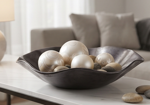 Cuencos Metálicos Hechos a Mano de Primera Calidad, Estilo Minimalista, Acabado Pulido en Tonos Dorados y Oscuros para Servir Alimentos y Decorar la Mesa - Product Image 6