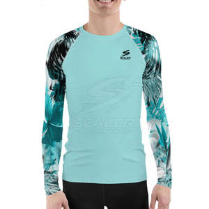 Rashguard BJJ pour homme, fabriqué au Pakistan, nouvelle collection, manches longues, pour aventures en plein air, UPF50+, tissu Spandex/Polyester 260g pour la protection - Product Image 3