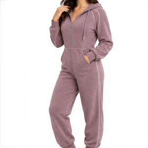 Combinaison polaire pour femme EAZWEARS, coupe décontractée, longueur intégrale, exportateur en gros, production en vrac pour les marques de mode, vente en gros, approvisionnement personnalisé - Product Image 2
