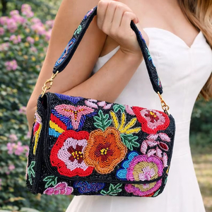 Bolso de Hombro con Cuentas, Hecho a Mano, para Mujer, Bolso de Playa, Bolso Bandolera, Moderno - Product Image 1