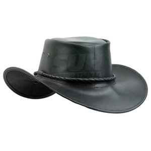 Custom Logo High Quality Leather <b>Western</b> Cowboy <b>Hats</b> Adjustable Lightweight Breathable Four Seasons Casual Outdoor Wear - Product Image 6