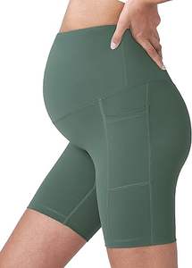 Leggings Deportivos de Cintura Alta para Mujer, Leggings de Yoga sin Costuras, Compresión Elástica, Cintura Elástica, Efecto Push-Up, Pantalones Cortos de Maternidad y Embarazo - Product Image 4