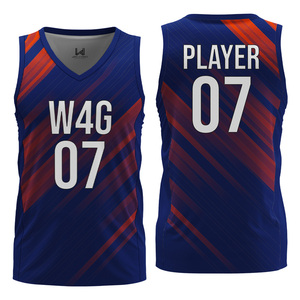 เสื้อบาสเก็ตบอลแบบซับลิเมชั่นสั่งทำพิเศษ แขนกุด คอวี สำหรับผู้ชาย แห้งเร็ว ระบายอากาศดี ขายส่ง ชุดทีมกีฬา - Product Image 4