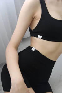 Conjunto Deportivo Informal de 2 Piezas para Mujer, Ropa de Yoga, Top Corto + Sujetador Deportivo, Leggings Elásticos de Cintura Alta, Conjuntos Deportivos para Gimnasio - Product Image 4