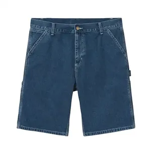 Shorts cargo en jean pour homme, taille basse, en coton délavé, style bermuda décontracté, avec cordon de serrage, motif imprimé, écologique, séchage rapide - Product Image 3