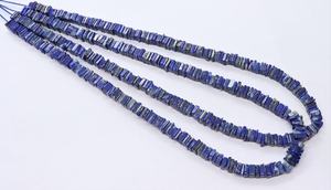 ลูกปัดหินลาพิส ลาซูลี สีน้ำเงิน AAA ทรงสี่เหลี่ยมขนาด 6-7 มม. ลูกปัดหินลาพิส ลาซูลี 16 นิ้ว รูปทรงโชคเกอร์จากหินลาพิส ลาซูลีธรรมชาติ - Product Image 2