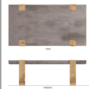 Table de cocktail rectangulaire en bois naturel, style moderne, pour chambre à coucher, canapé, salon - Product Image 1