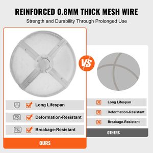 "27" Reinforced Heavy Duty Steel Outdoor Firepit Lid with Easy Opening Spark <b>Screen</b> <b>Cover</b> for Fire Pit" - Product Image 3