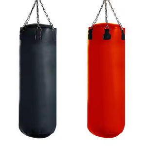 Hanging Empty <b>Boxing</b> Sandbag Height High Quality Soft And Sturdy Imitation Leather Super Fiber Martial Art Punching <b>Boxing</b> Bag - Product Image 2