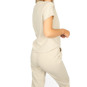 Ensemble de survêtement pour femme avec sweat à capuche et pantalon de jogging assorti, doux, respirant, vêtements de fitness, tenue décontractée quotidienne, fabricant OEM ODM - Product Image 3