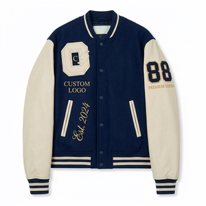 Fabricantes profesionales de chaquetas varsity bordadas de manga larga para hombre para invierno, venta al por mayor a bajo precio, servicio OEM para hombres - Product Image 3