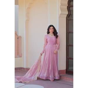 Vestido de Novia Modesto de Diseñador, Vestido de Gala con Bordado Múltiple y Lentejuelas - Product Image 2