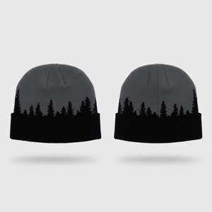 Fashionable Custom Winter Cuffed Knitted Beanies <b>Hats</b> Embroidery Solid Color Unisex <b>Warm</b> Breathable <b>Men</b> jacquard 2026 - Product Image 2