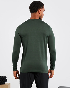 Bulk Men’s Relaxed Fit Training T-Shirts Factory Direct Cotton Gym Tops, OEM/ODM Custom Logo Printing, Wholesale Sportswear - Product Image 2