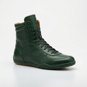 Zapatos de práctica de boxeo para hombres y mujeres, calzado ligero y transpirable de caña alta, suela de agarre flexible, soporte para el tobillo para entrenamiento en gimnasio - Product Image 5