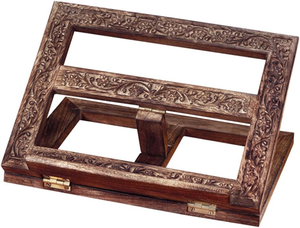 Wooden Quran Geeta <b>Bible</b> Holder Religious Book Stand Stand for Quran Geeta <b>Bible</b> <b>Prayer</b> Books Reading Desk Home Decor Gift - Product Image 2