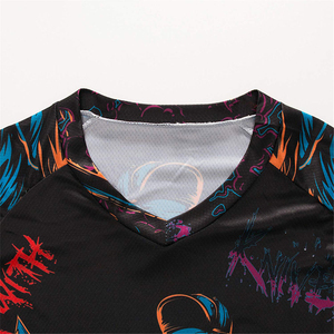 Custom Men Long Sleeve Digital Print Windproof Breathable Quick Dry Lightweight Racing Jersey for Motocross MTB Mountain Biking - Product Image 3