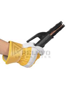 Guantes de Seguridad de Cuero Vacuno de Diseño Personalizado, Guantes de Trabajo para Soldadura Industrial y Construcción, Precio al por Mayor, Guantes de Trabajo con Palma Reforzada - Product Image 5