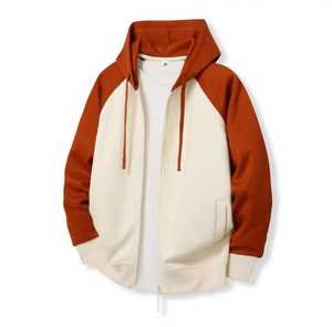 Sudadera con Capucha Unisex con Cierre de Cremallera, Forro Polar Ecológico de Poliéster, Teñido Liso, Corte Regular Informal, Prenda de Punto para Invierno - Product Image 4
