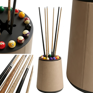 Flute PU Leather Wrapped Cue Stand by Argmac Luxury Portable Durable Pool <b>Snooker</b> <b>Billiards</b> Accessory - Product Image 5