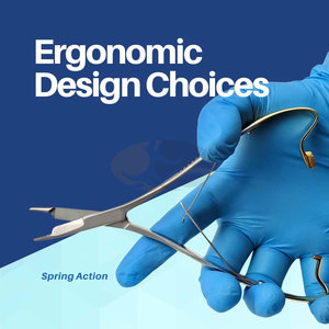 Mathieu Manual Needle Holder Mitten Scissor Clamps Needle <b>Driver</b> Integrated Scissors Cutting Edges 6.5 Inch High Quality - Product Image 6