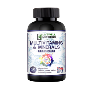 Livewell Nutrition Multivitamines et Minéraux 180 Comprimés Sans Odeur Soutien Immunitaire - Product Image 3