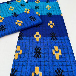 Freetown African Wax Printed Cotton <b>Fabric</b> High Quality for Stylish Dresses Traditional Outfits and Home Decoration - Product Image 1