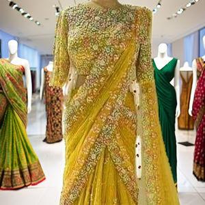 Tela de red de seda Lehenga elegante bordada a mano de la mejor calidad, ropa india y pakistaní, abanicos para ropa de fiesta de boda para adultos - Product Image 2