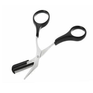 Tijeras para cejas, herramienta de belleza profesional de acero inoxidable para dar forma a las cejas y cuidado diario - Product Image 2