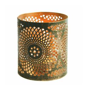 Portavelas decorativo de metal, adecuado para la sala de estar, mesa de comedor y decoración festiva. - Product Image 6