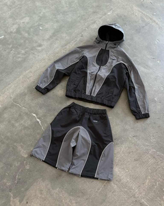 Ensemble coupe-vent deux pièces personnalisé fabriqué en usine 2026 avec matériau polyester-coton pour garçon OEM - Product Image 4