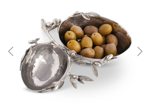 Cuenco Doble para Aperitivos, Plato de Dos Compartimentos para Aceitunas, Nueces y Salsas, Elegante para Servir en la Cocina, Comedor o Fiestas - Product Image 3