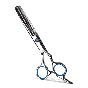 Ciseaux de coiffure professionnels en acier inoxydable 6CR13, lame tranchante, manche long, non pliable, pour droitiers, usage en salon, 28 dents S - Product Image 4
