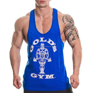 2025 Best Selling Golds Gym <b>Stringer</b> Breathable 100% Cotton Material Tanktop For Men Custom Logo And Design - Product Image 4