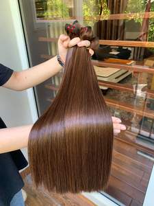 Raw Vietnamese Hair Brown Color <b>Hot</b> Trending 100% Human Hair Extensions Good Quality - Product Image 4