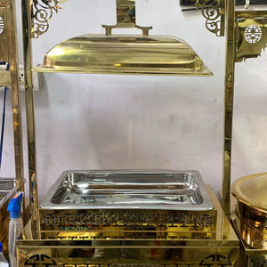 Les réchauds à buffet sont disponibles en différentes formes et designs, y compris les modèles ronds, rectangulaires, à couvercle rabattable et à couvercle relevable. - Product Image 1