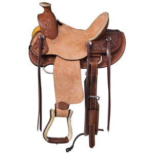 Selle de cheval western personnalisée en cuir avec arceau en bois, quincaillerie en laiton et assise souple pour l'équitation tout-terrain – Fabricant sur mesure - Product Image 2