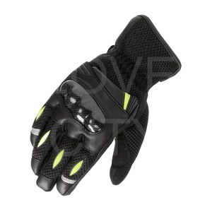 Gants de course en cuir respirants personnalisés pour l'été 2026, à doigts entiers, compatibles avec les écrans tactiles, pour le sport, le cyclisme et la moto - Product Image 1