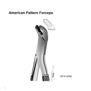 Forceps d'extraction dentaire ergonomiques de type américain en acier inoxydable par Roboz Tech Pakistan - Product Image 6