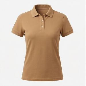 Camisetas Polo de Algodón de Dos Tonos con Combinación de Colores Personalizada para Mujer, Camisetas Polo con Estampado de Color Personalizado, Ropa Deportiva - Product Image 1