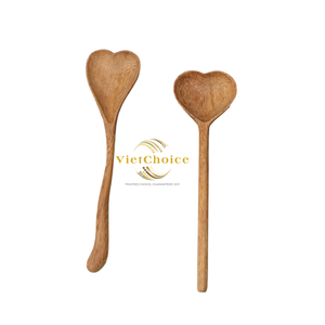 Cuillère en bois de luxe moderne de qualité supérieure, écologique, en bois naturel, ustensile de cuisine pour le camping, qualité export - Product Image 2