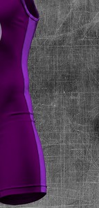 Traje de lucha libre WR-005 morado, compresión ajustada, sublimación completa, absorción de humedad, unisex. Muestra y personalización disponibles. - Product Image 3