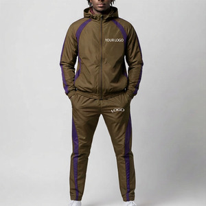 OEM Custom Casual <b>Maternity</b> Windbreaker Set Hooded <b>Jacket</b> Trouser Splice Colors Panel Work Custom Printed Logo Crinkle - Product Image 5