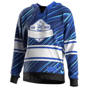 Sudadera con Capucha de Hockey sobre Hielo para Hombre, de Secado Rápido, con Estampado Personalizado, Logotipo del Equipo, Antibacteriana y Transpirable para Prácticas de Equipo - Product Image 1
