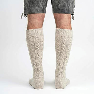 Traditional Trachten <b>Socks</b> Men Oktoberfest Bavarian 100% Cotton Breathable Summer Kniebundsocken for Lederhosen - Product Image 4