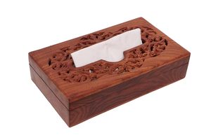 Natural Wood Handmade Modern <b>Tissue</b> Storage <b>Box</b> & Paper <b>Holder</b> for Bathroom and Kitchen Decor - Product Image 4