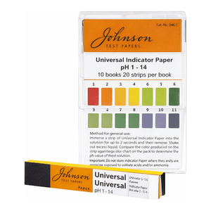 กระดาษทดสอบค่า pH 1-14 ยี่ห้อจอห์นสัน แบบหนังสือและแบบม้วน สำหรับห้องปฏิบัติการ QC - Product Image 2