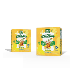 Échantillons Gratuits : Poudre de Kombucha Bio Saveur Gingembre Citron Vert, Thé aux Fruits Digestif, Préparation Rapide, Emballage en Stick - Product Image 4