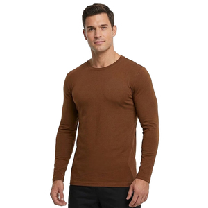 Hospital <b>Scrub</b> Shirt Long Sleeve Under-<b>scrub</b>-Knitted 100%Polyester Medical Hospital Under-<b>scrub</b> <b>Top</b> - Product Image 1